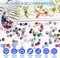 About 1200PCS 6mm Floral Glass Beads Bracelet Making Kit,24 Assorted Color Series Colorful Crystal Beads for Bracelet and Jewelry Making and DIY Crafts,Friendship Bracelets
